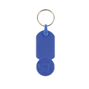 Sleutelhanger winkelwagenmuntje