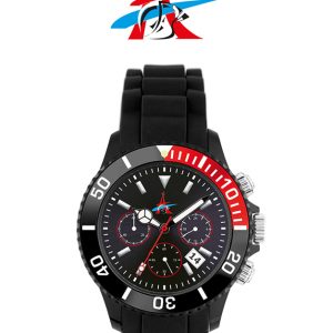 Chrono horloge met silicone band