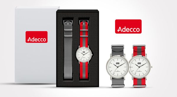 Flat style horloge 2-delige set 1