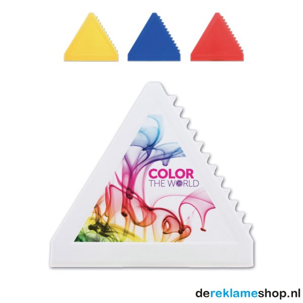 IJskrabber driekhoek in 4 verschillende kleuren
