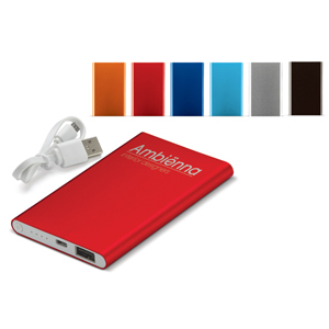 Strakke platte powerbank 4.000 mAh