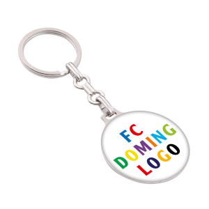 Sleutelhangers met doming logo
