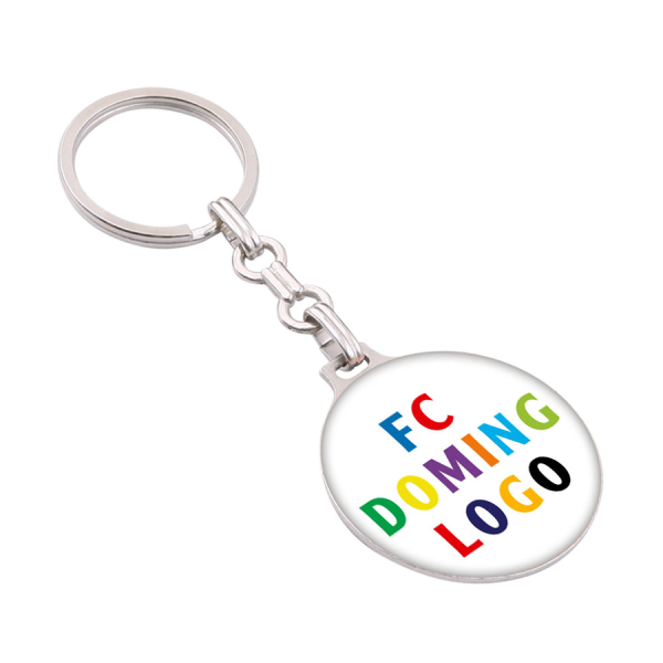 Sleutelhangers met doming logo