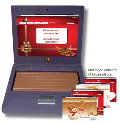 kraan Klas voor mij Mini laptop met chocolade toetsenbord | PromZ