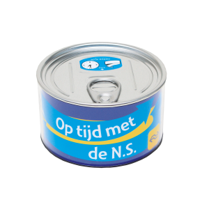 Gepersonaliseerd klokje in blik