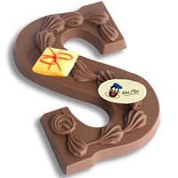 Chocoladeletters met logo