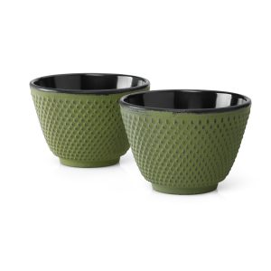 Theekopjes Xilin, groen, set van 2