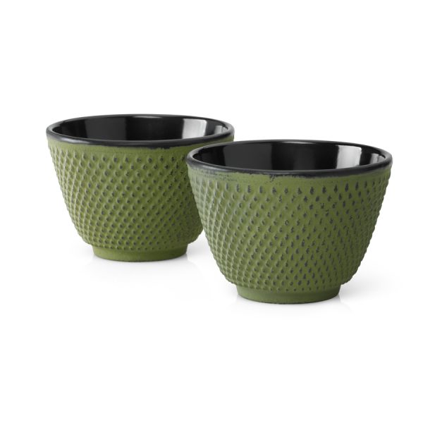 Theekopjes Xilin, groen, set van 2