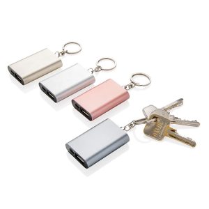 Bedrukte powerbank sleutelhanger
