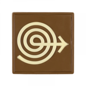 Reliëftablet chocolade met logo