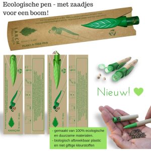 Ecologische pen met zaadjes