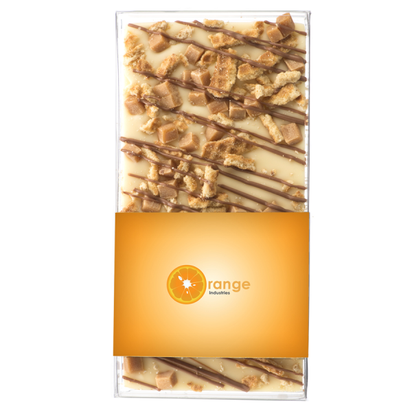 Chocoladereep in geschenkdoosje met logo
