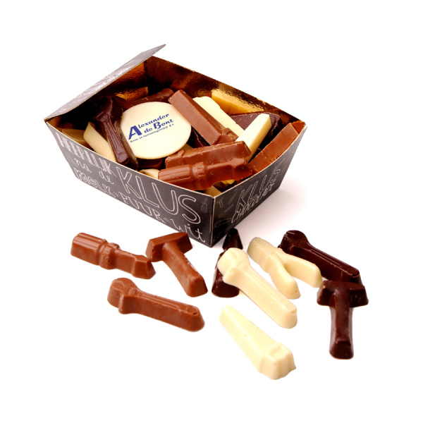 Chocolade gereedschapjes met logo
