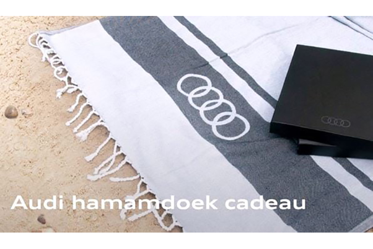 alert promotie audi hamamdoek premium custommade logo