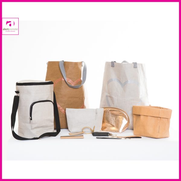 Duurzame wasbaar kraft laptopsleeve met opdruk