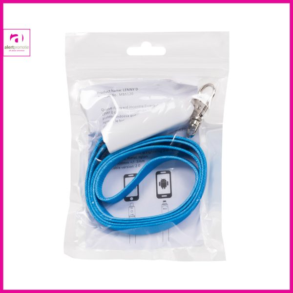 2 in 1 connector lanyard met bedrukking