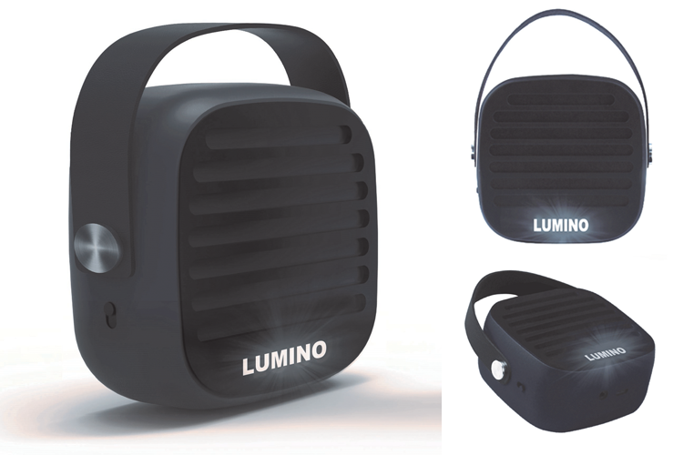 Draadloze speaker met oplichtend LED logo