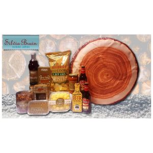 Poef boomstam kerstpakket