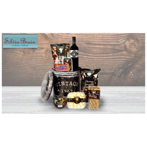 Vintage poef kerstpakket