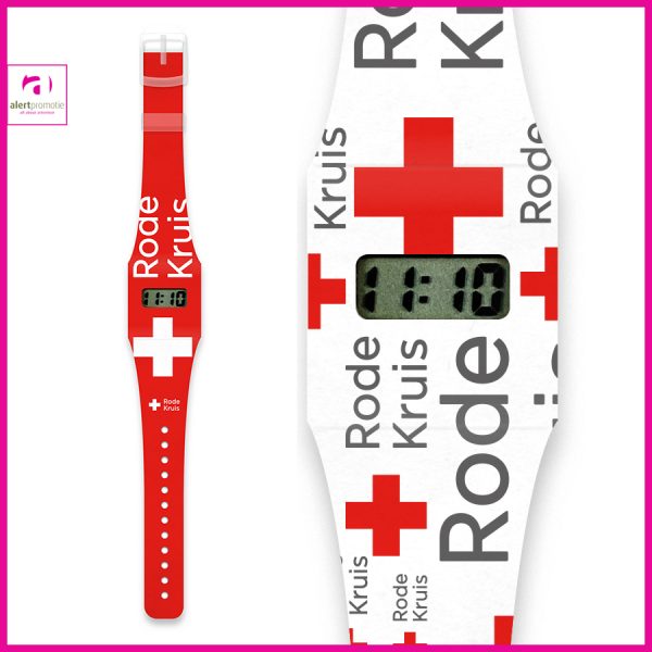 Papieren horloge met logo