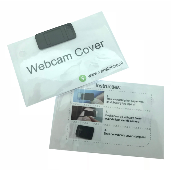 Webcam cover inclusief eigen kaartje