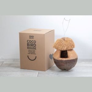 Coconut birdhouse