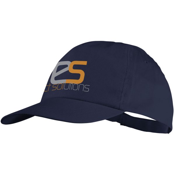Basic 5 panel katoenen cap met logo