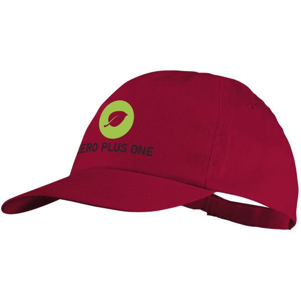 Basic 5 panel katoenen cap met logo
