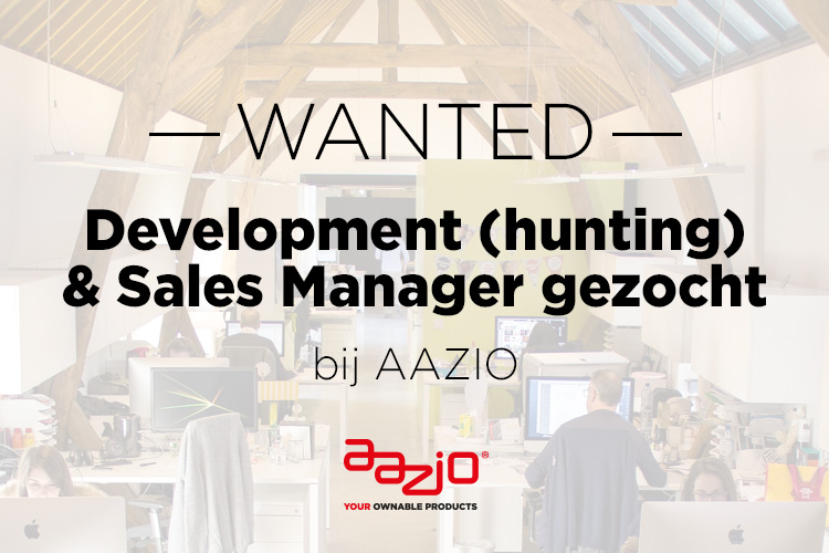 Development (hunting) and Sales Manager gezocht AAZIO