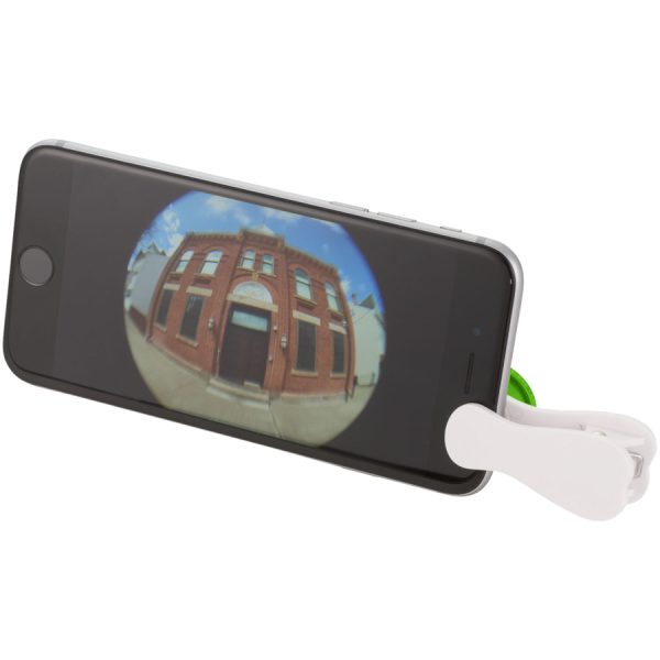 Fisheye lens met bedrukte clip