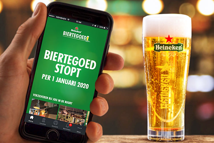 Heineken stopt met de Biertegoed app