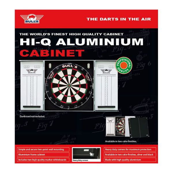 Bull's Hi-Q Aluminium Cabinet Zwart Zilver