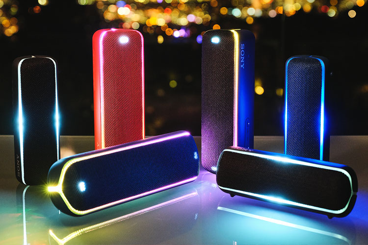 Sony bluetooth-speaker met licht effecten