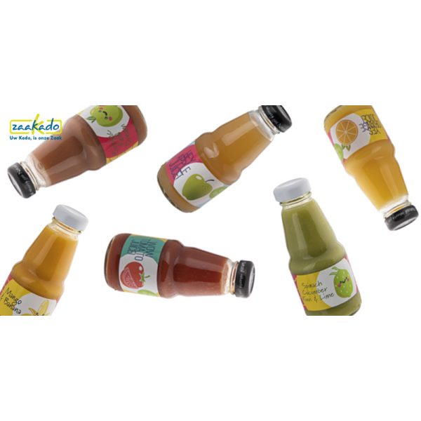 fruitsap smoothie gepersonaliseerd etiket eigen ontwerp biologisch sap