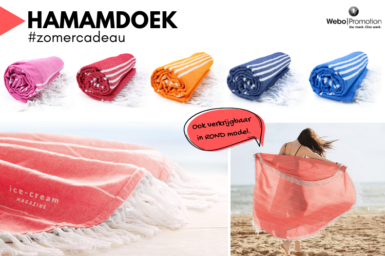 Hamamdoek, een fijn zomercadeau Webo Promotion