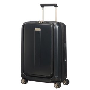 Samsonite handbagage koffer met laptop voorvak, Powerbank, USB aansluiting en Bluetooth tracker. Personaliseerbaar met logo of initialen