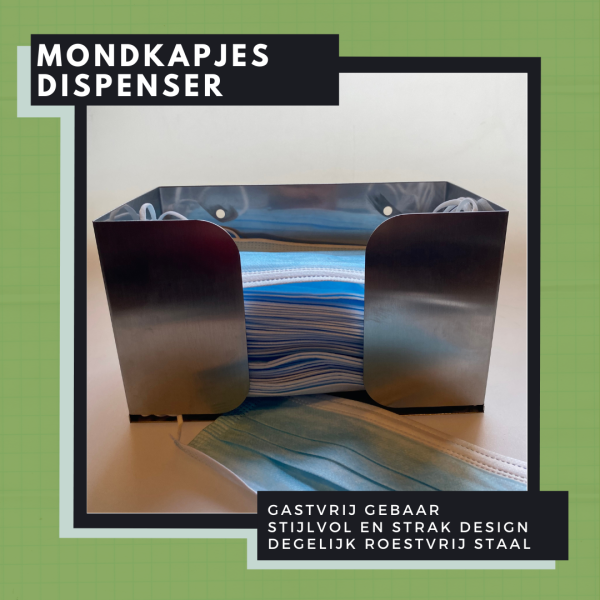 Mondkapjesdispenser RVS