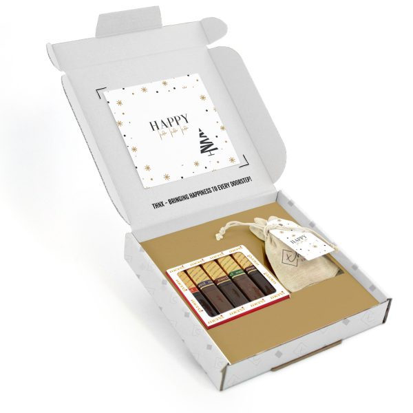 THNX – cadeaupakket – kerstpakket – Merci chocolade – kerstboom zaadjes – cadeau personaliseren