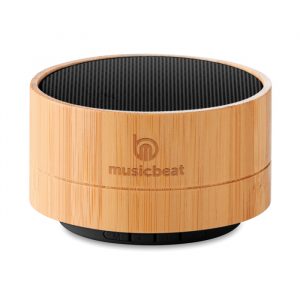 bamboe bluetooth speaker met logo