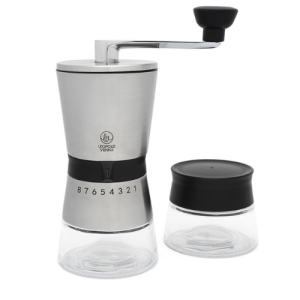 Giftset koffiemolen Bologna met afsluitbare voorraadpot