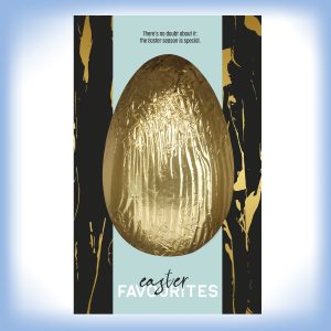 Fraaie geschenkdoos met gouden paasei