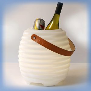 Luxe cooler met speaker en sfeerlicht