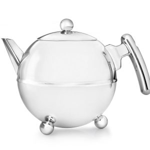 Theepot Duet® Bella Ronde 1,2L, chroom beslag