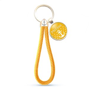 Sleutelhanger ELEGANT Yellow - met eigen logo en/of tekst