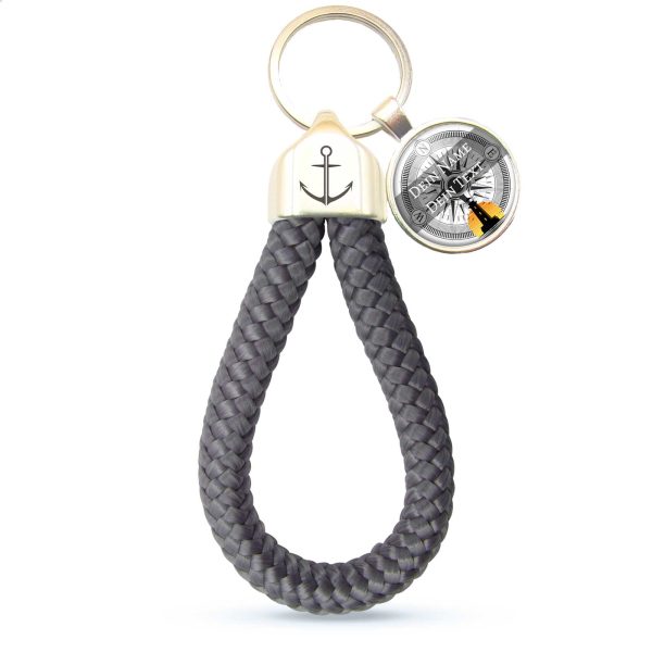 Sleutelhanger ZUIVER Grey Night - met eigen logo en/of tekst