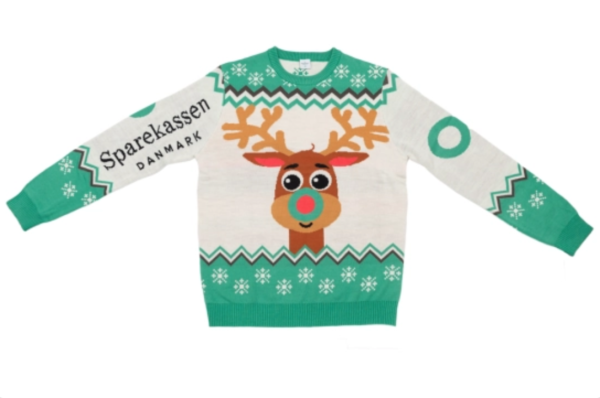 Custom made kersttruien met logo