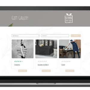 Online duurzaam keuzeconcept