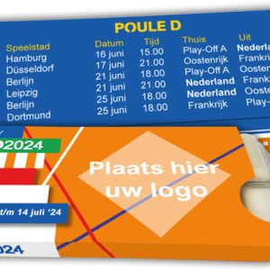 Sportlife kauwgom met EK voetbal schema