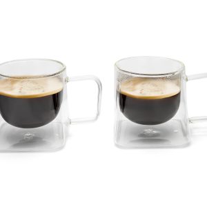 Dubbelwandig koffieglas Otto set van 2