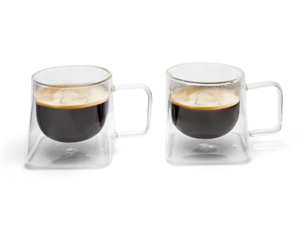 Dubbelwandig koffieglas Otto set van 2